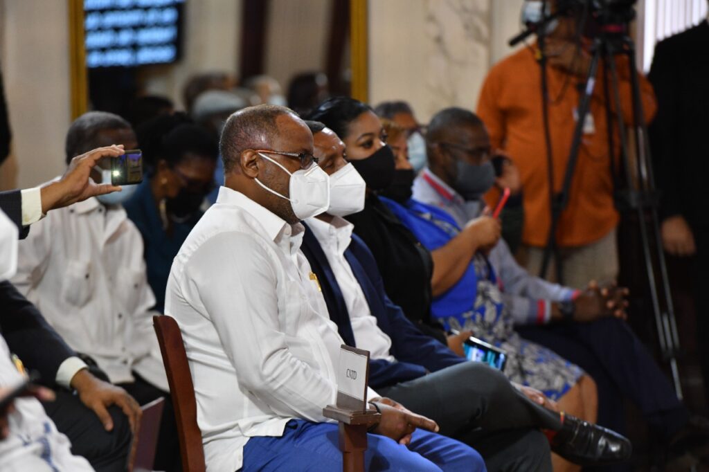 Jacobo Ramos, presidente CNTD junto a dirigentes sindicales