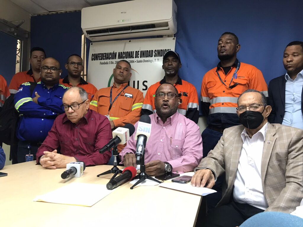 Centrales sindicales exigen al Estado dominicano jacobo ramos, pepe abreu, gabriel del rio