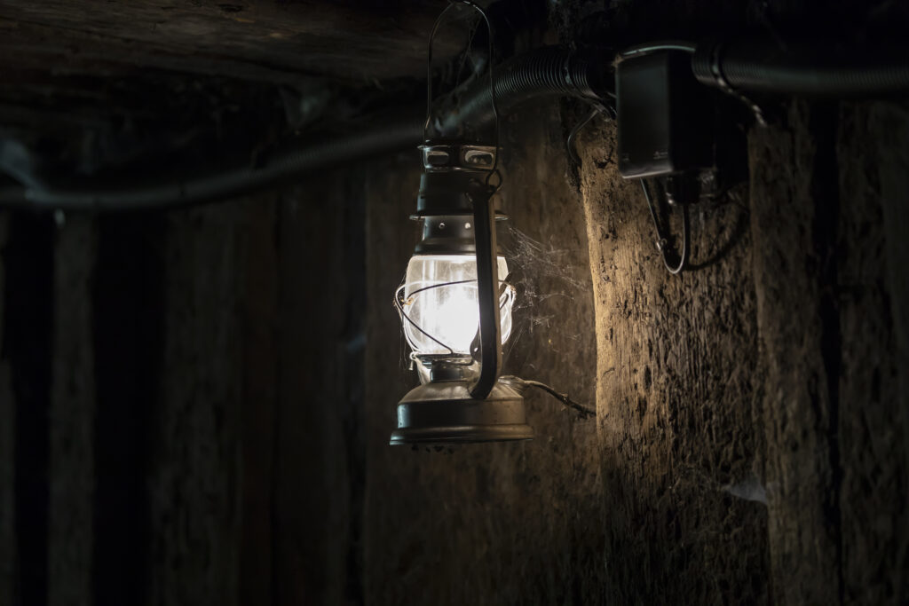 lamp in mine