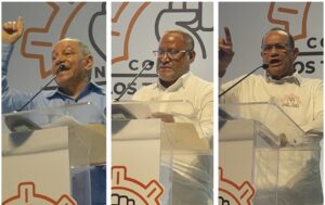 Trabajadores con Luis Abinader