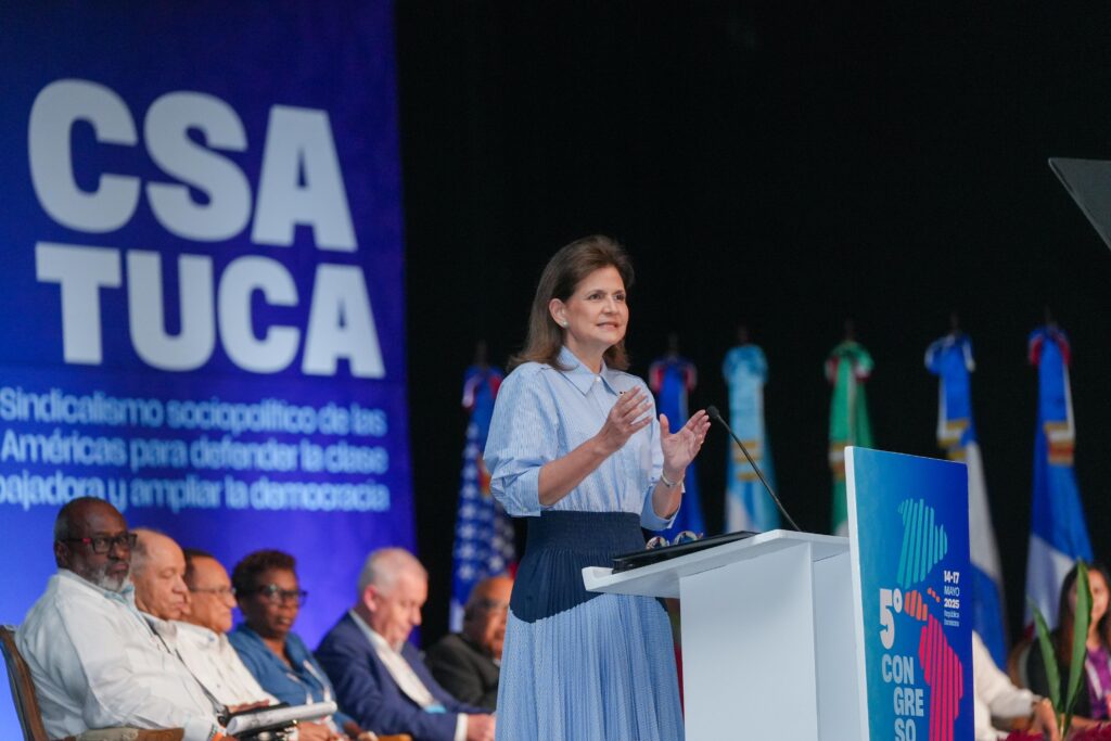 Vice presidenta Raquel Peña en la apertura del 5to Congreso de la CSA en Punta Cana