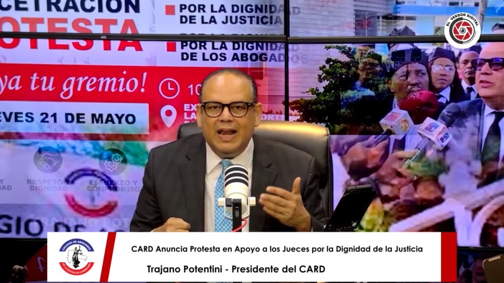 CARD anuncia concentración protesta frente a la Suprema Corte el 21 de mayo en apoyo a los jueces por una Justicia Digna