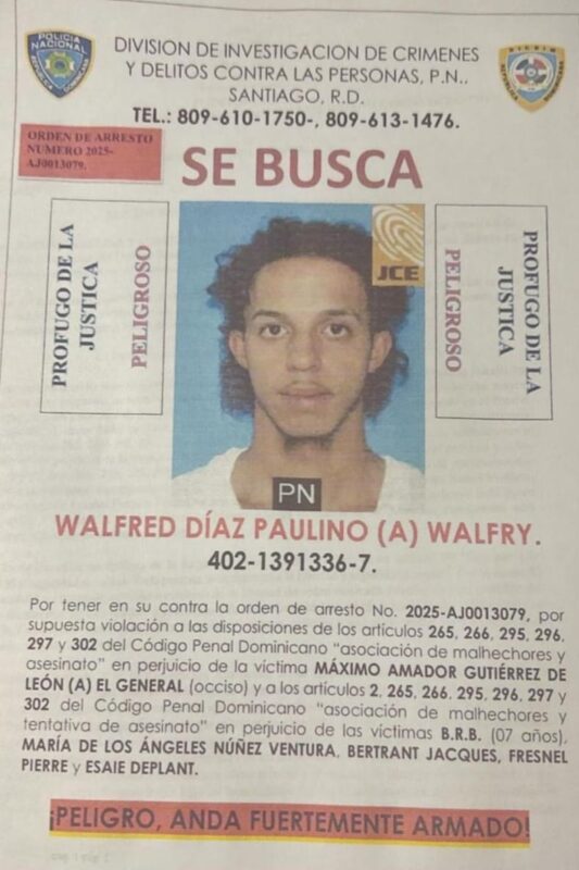 DNCD captura en La Vega a “Walfry”,