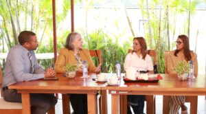 Fernelys Beriguete, Rayza Pichardo, Aguie Lendor y Cristobalina Medina en Centro Tecnologico del INFOTEP Hermanas Mirabal