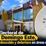 Junta Electoral de Santo Domingo Este, evidencia descuido y deterioro en áreas de servicio
